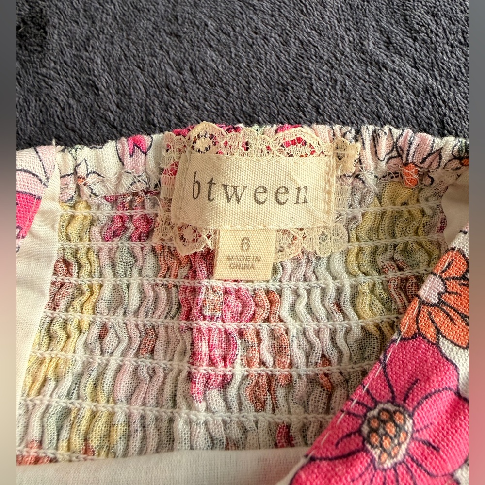 Between Floral Two Piece Set Girls Size 6 - Picture 6 of 6